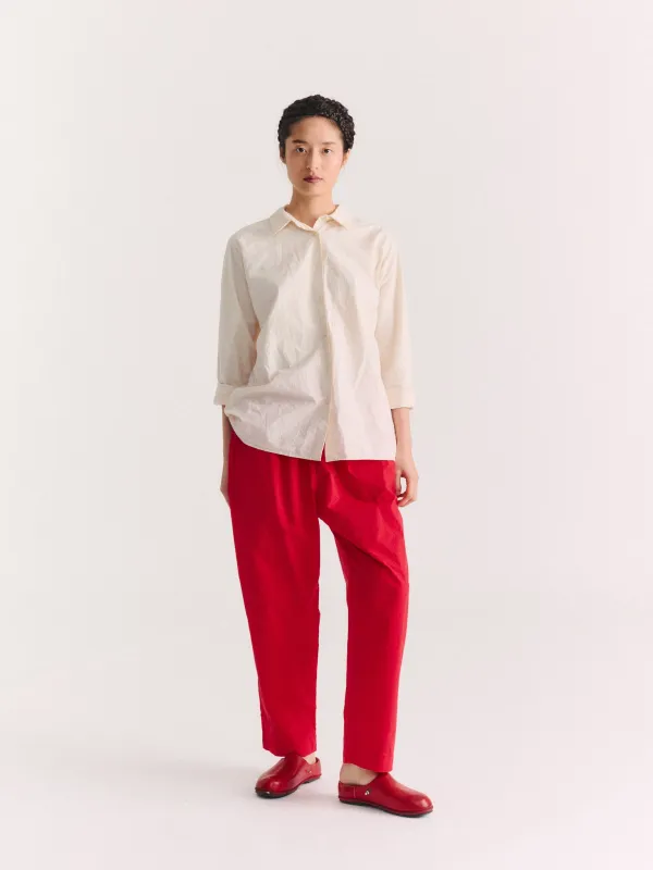 SIMPLE PANT - H COT - KETCHUP made by Casey Casey