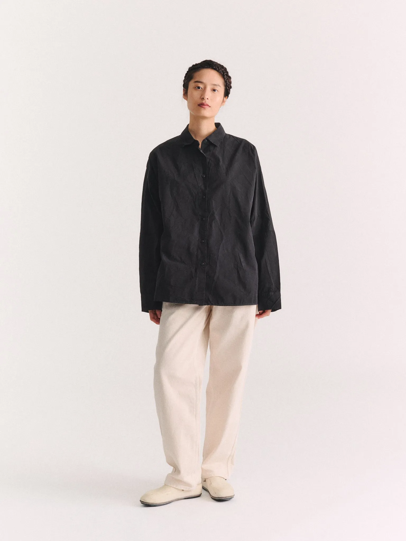 WAGA SHIRT - PAPER COT - BLACK sold by Casey Casey