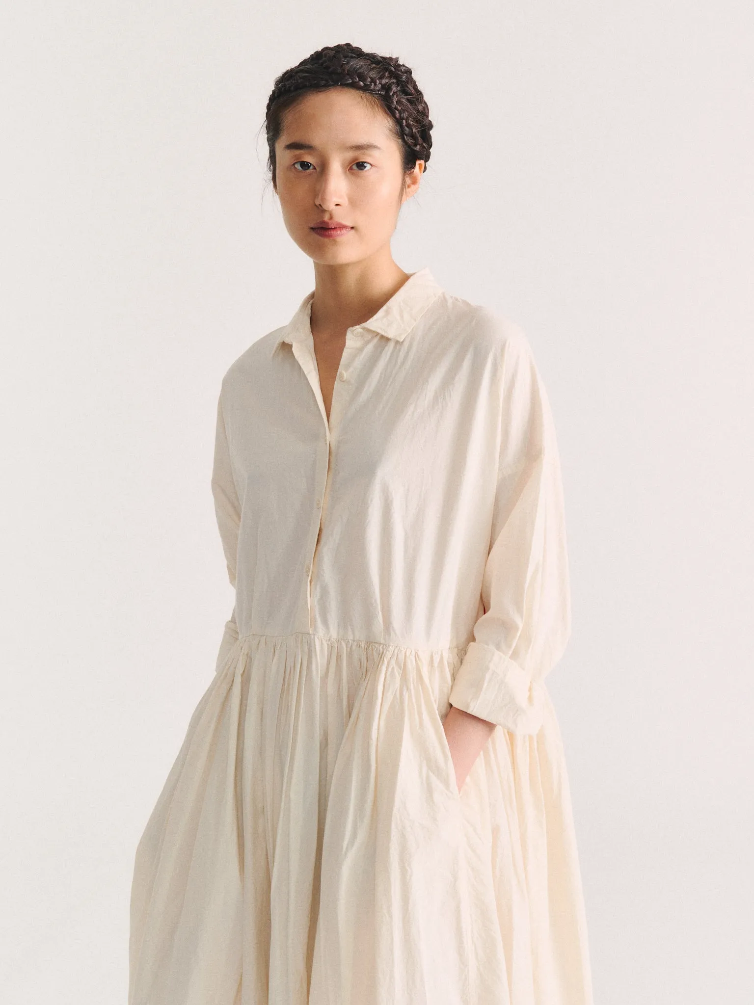 STEPHANIE DRESS - H COT - NATURAL sold by Casey Casey product image thumbnail 5