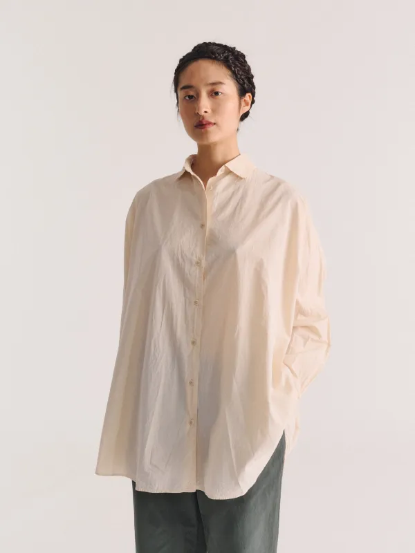 ATOMLESS SHIRT - LIGHT PAPER - CHALK made by Casey Casey