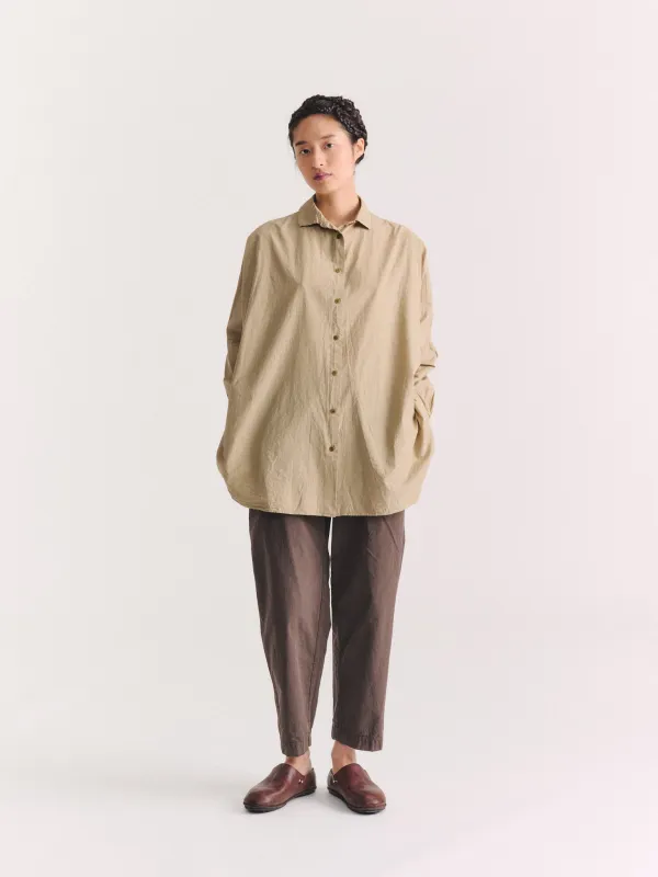 ATOMLESS SHIRT - LIGHT PAPER - MASTIC made by Casey Casey