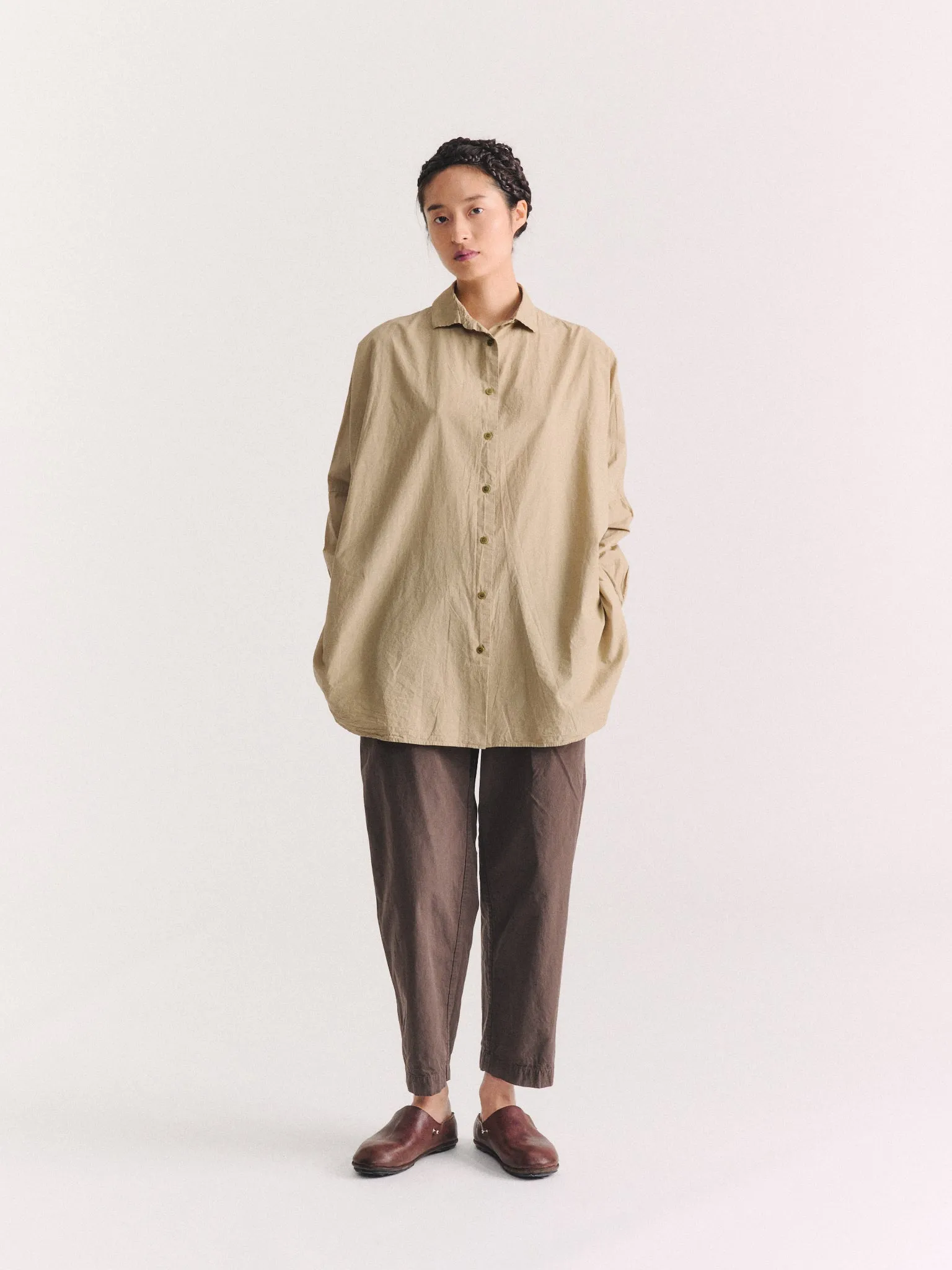 ATOMLESS SHIRT - LIGHT PAPER - MASTIC sold by Casey Casey