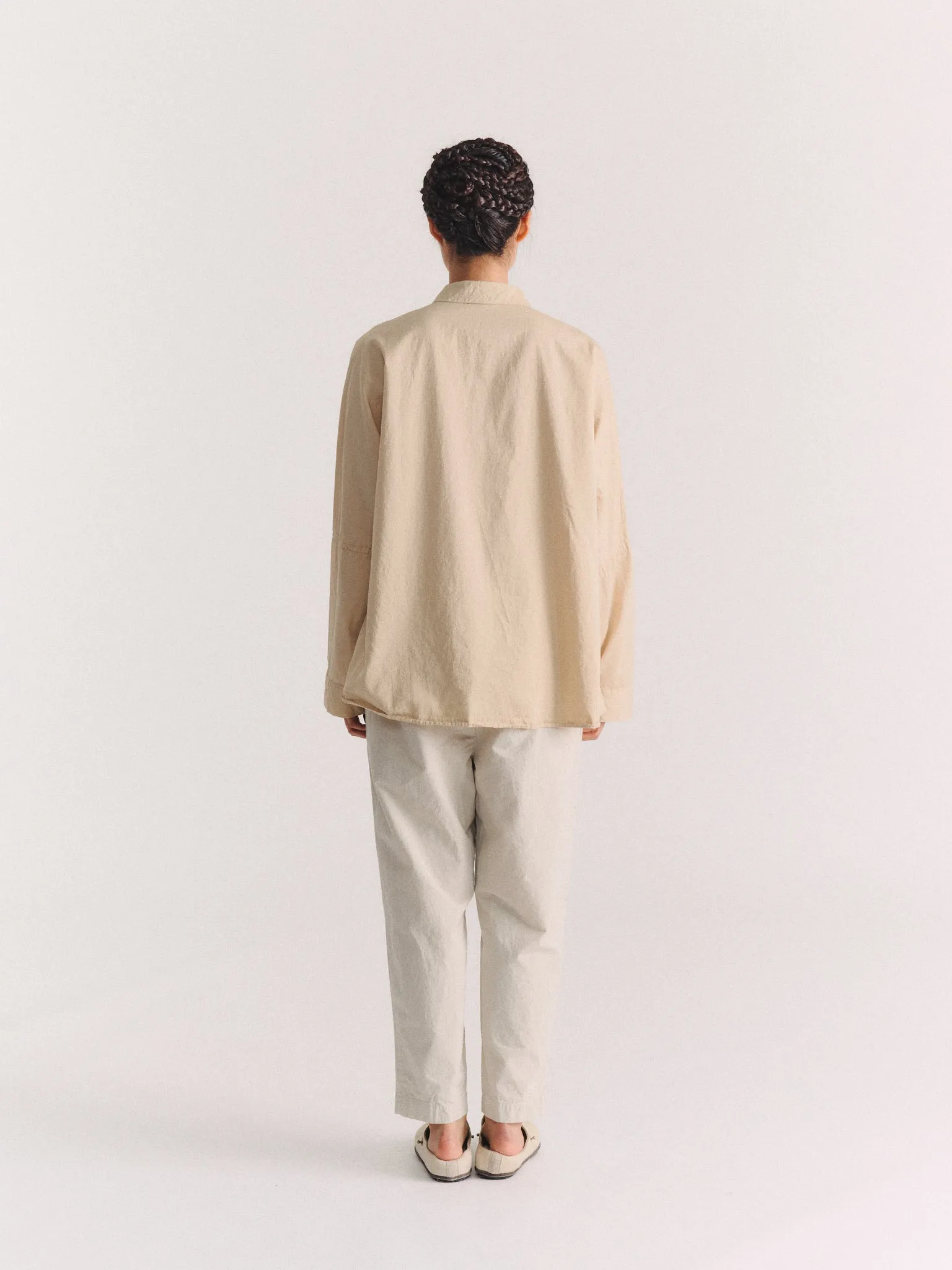 WAGA LS SHIRT - PAPER SAT - LIGHT BEIGE sold by Casey Casey product image thumbnail 4