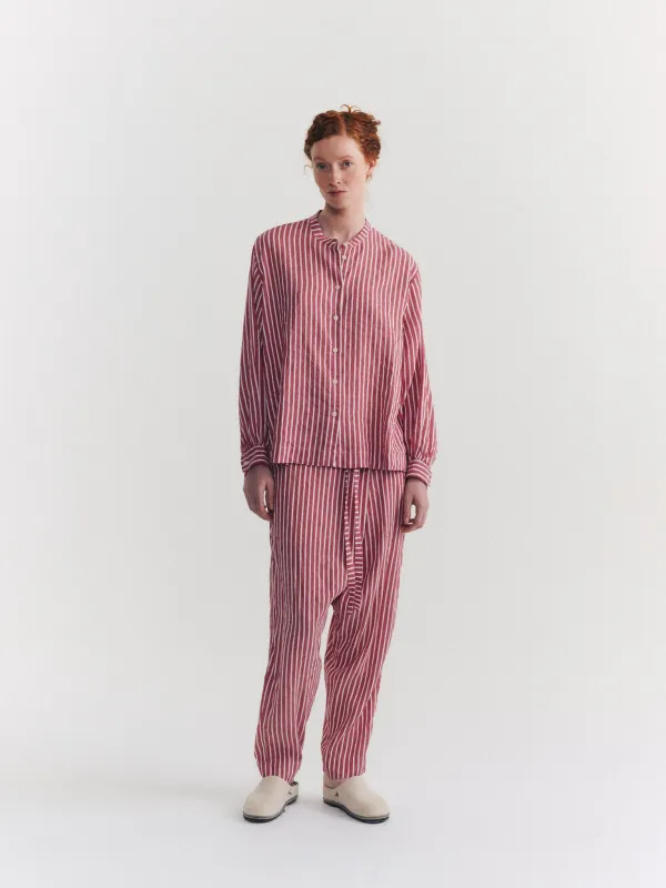 BIGGY GRANDAD SHIRT - LINEY - STRIPE 2 made by Casey Casey