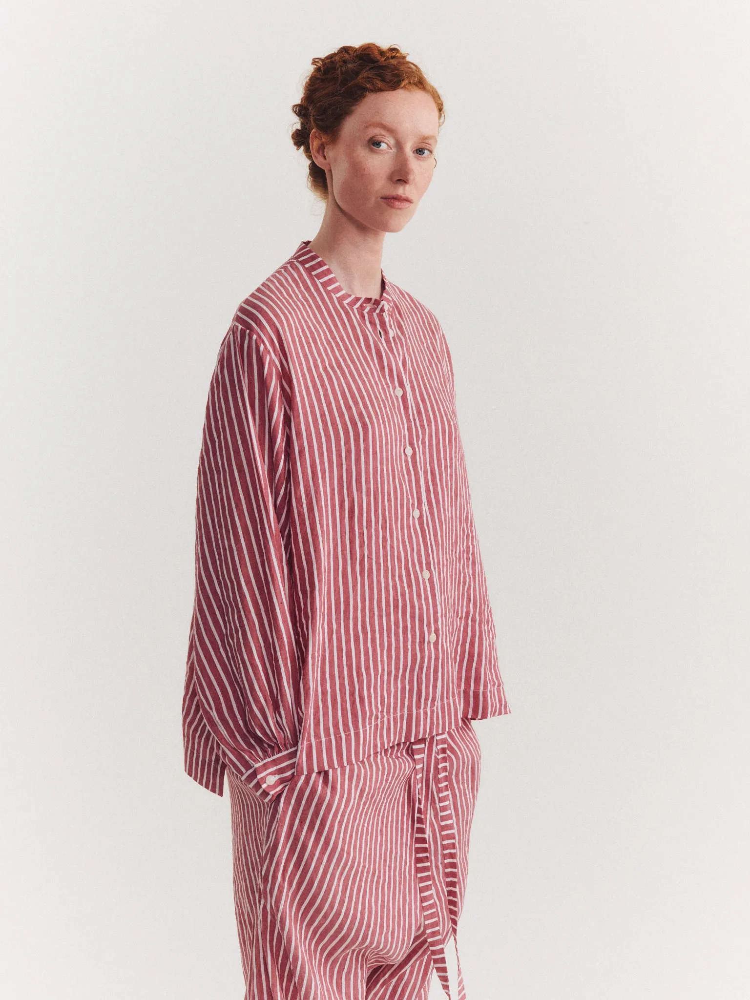 BIGGY GRANDAD SHIRT - LINEY - STRIPE 2 sold by Casey Casey product image thumbnail 4