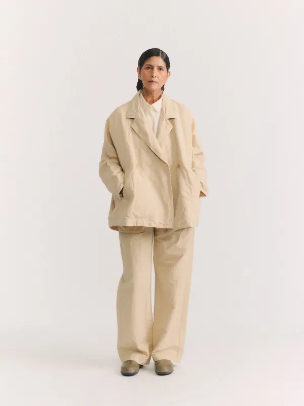 FRANCES JACKET - RUGGER 1 - IVORY made by Casey Casey