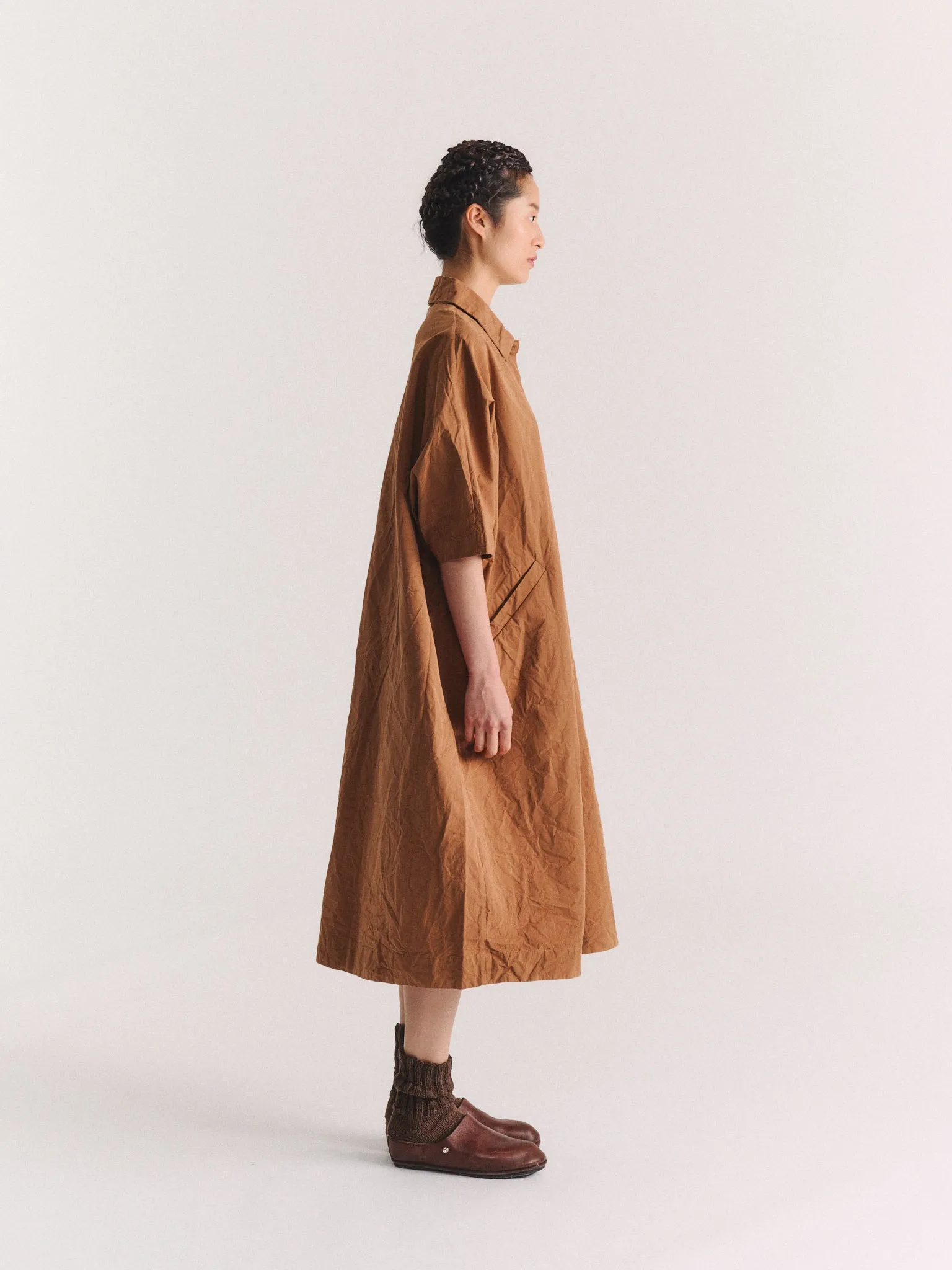 TATIANA DRESS - TOUGH COT - CINNAMON sold by Casey Casey product image thumbnail 4