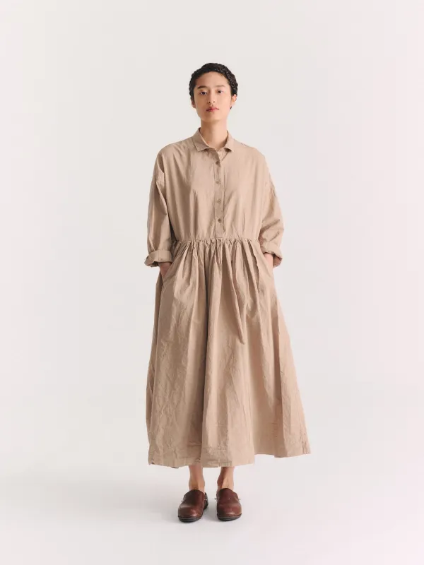 STEPHANIE DRESS - PAPER COT - LIGHT BEIGE made by Casey Casey