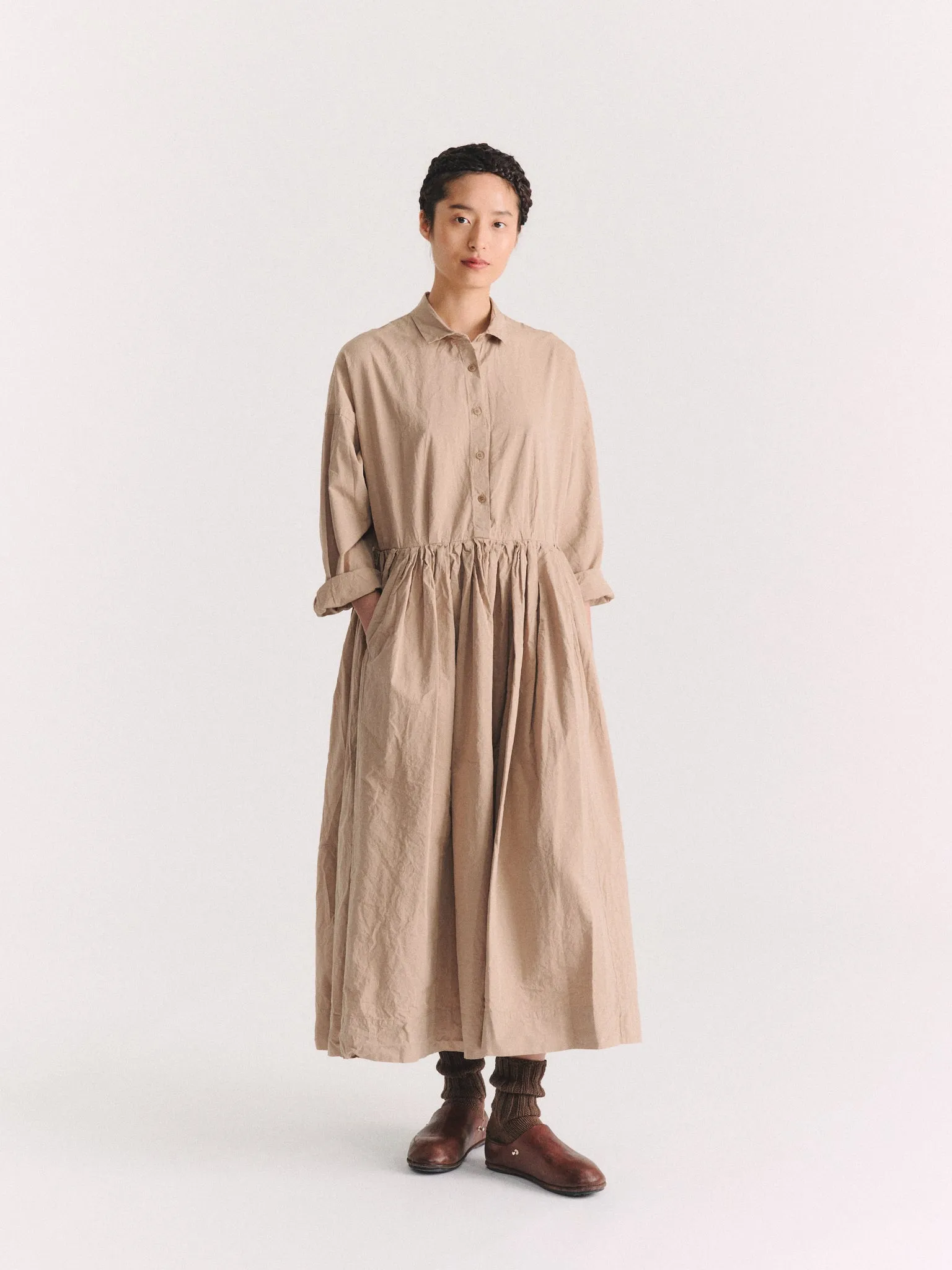 STEPHANIE DRESS - PAPER COT - LIGHT BEIGE sold by Casey Casey product image thumbnail 5