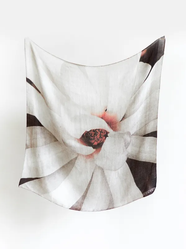 SQUARE SCARF - SERIE 1 - CASHSILK - PETALS made by Casey Casey