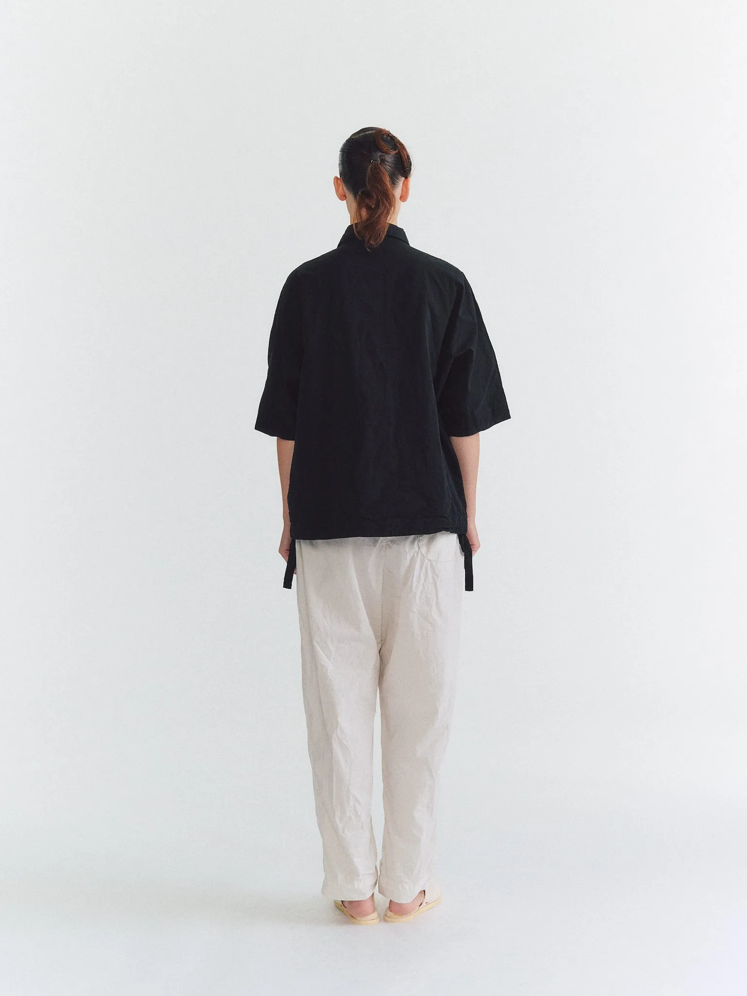 ARCH SHIRT - MIXED FARBICS - BLACK sold by Casey Casey product image thumbnail 5