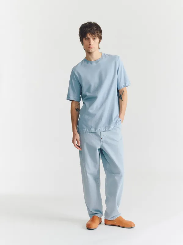 FELIX SHORT SLEEVES T-SHIRT - HEAVY JERSEY - GLACIER made by Casey Casey