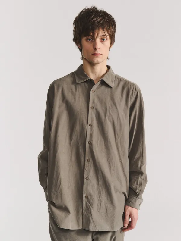 IKLA SHIRT - PIN CORD - LIGHT KHAKI made by Casey Casey
