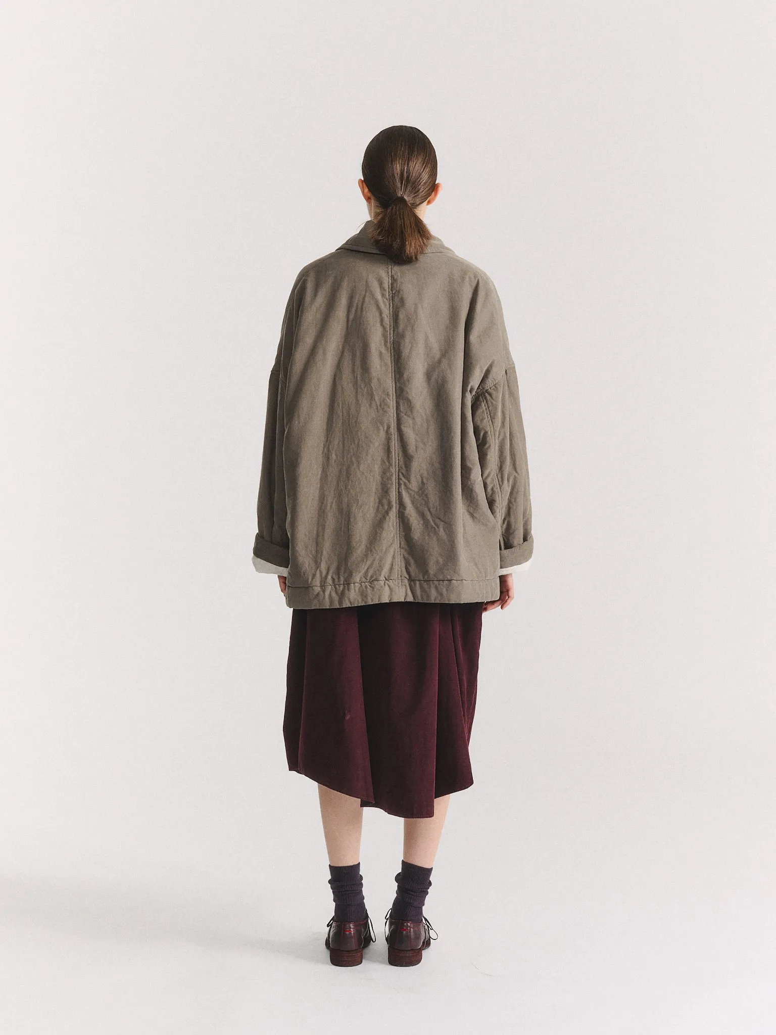 LUNA SHORT COAT - PIN CORD - LIGHT KHAKI sold by Casey Casey product image thumbnail 4