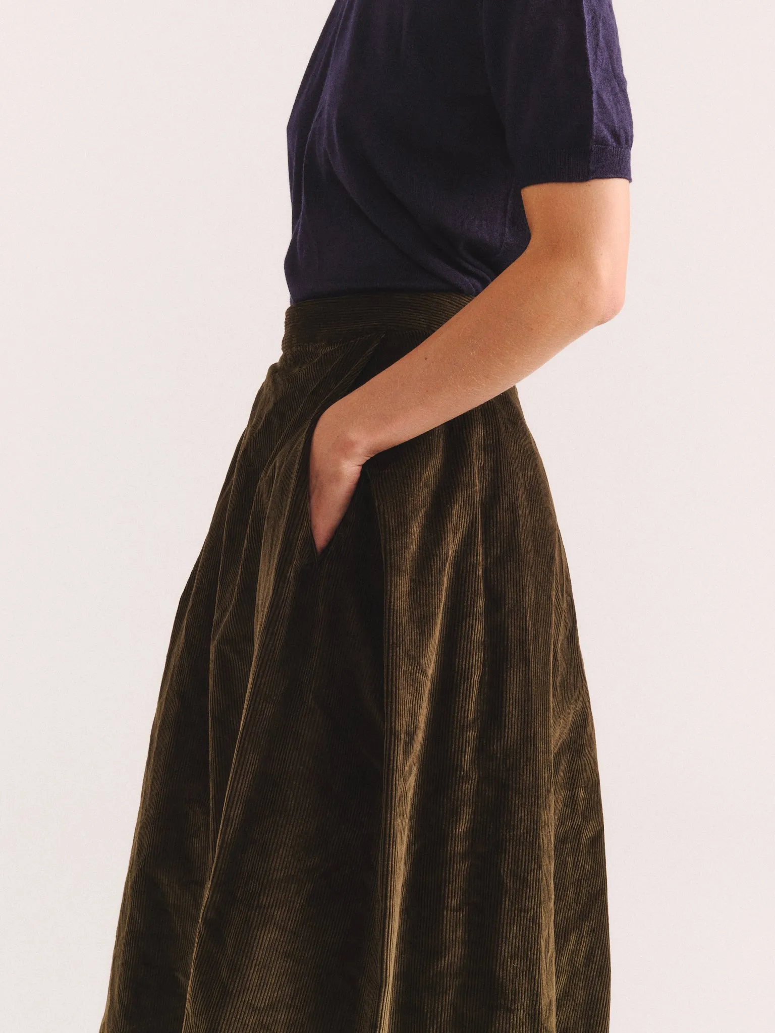 MOON SKIRT - H CORD - MOSS sold by Casey Casey product image thumbnail 5