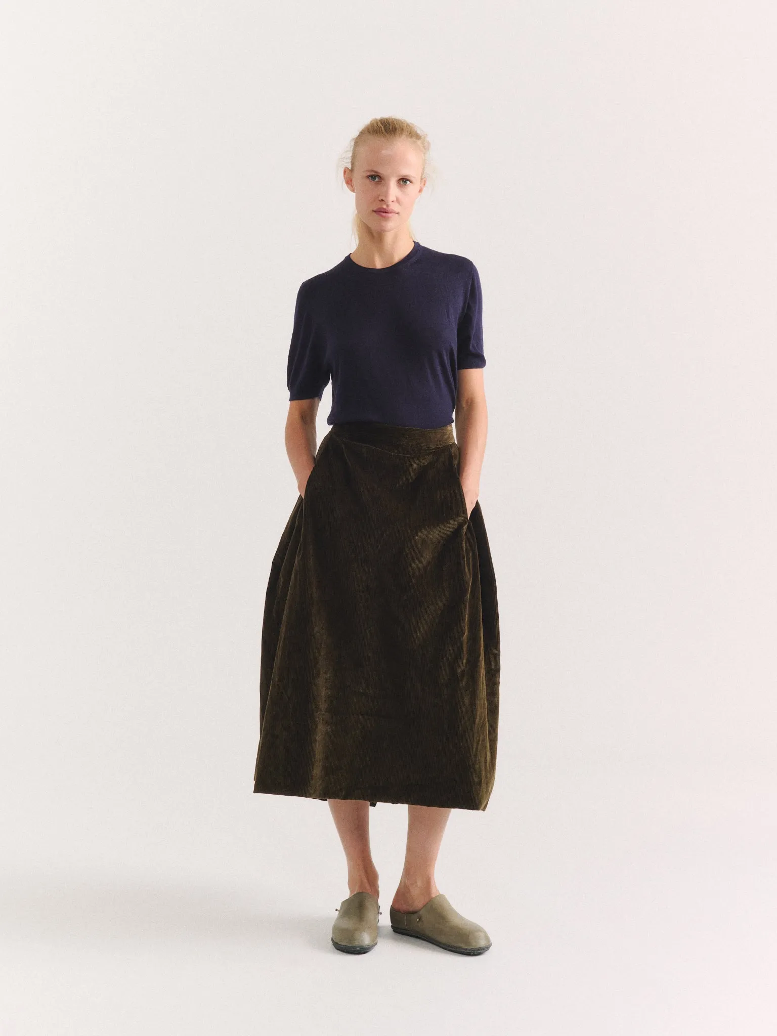 MOON SKIRT - H CORD - MOSS sold by Casey Casey