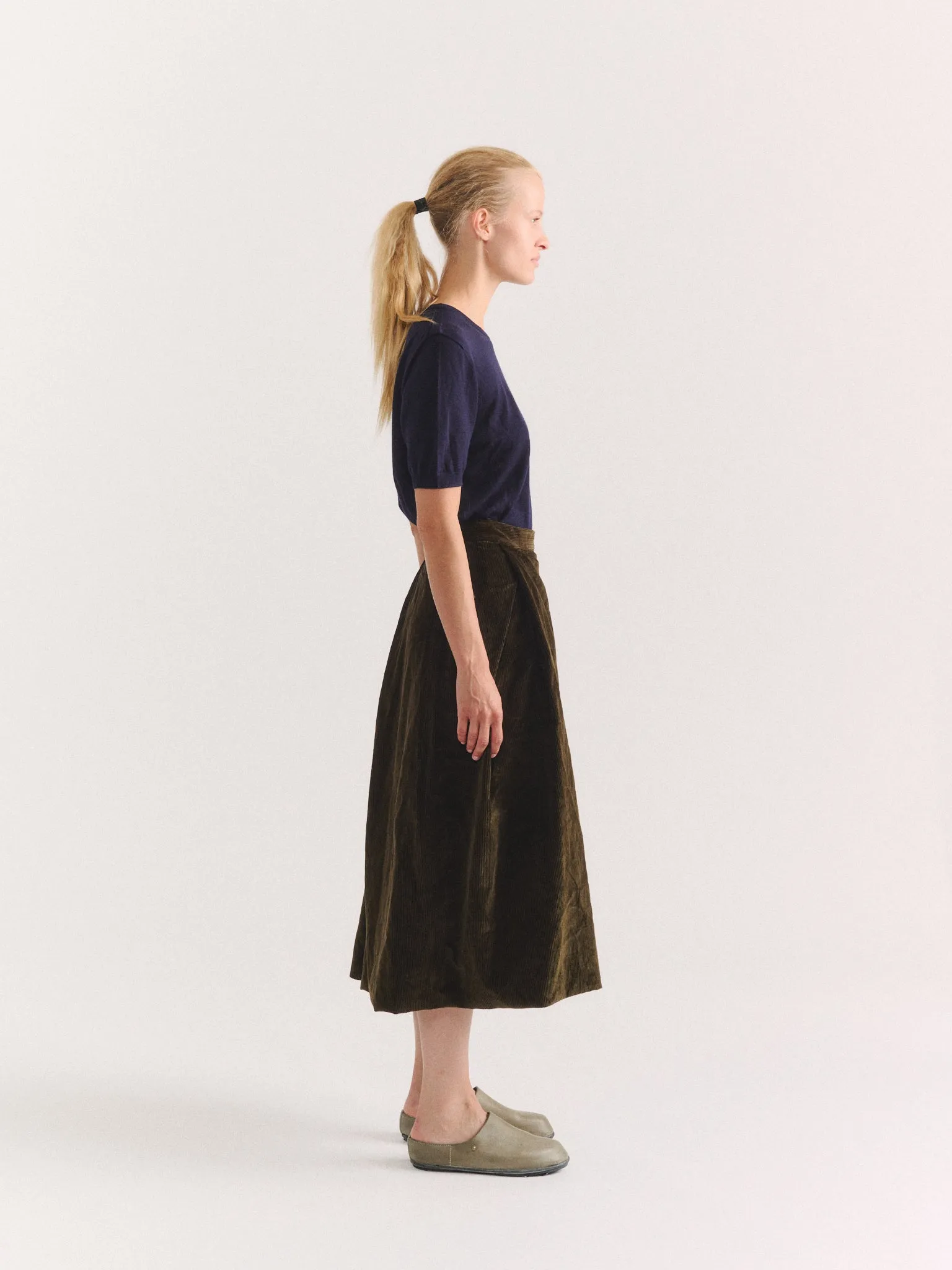 MOON SKIRT - H CORD - MOSS sold by Casey Casey product image thumbnail 3