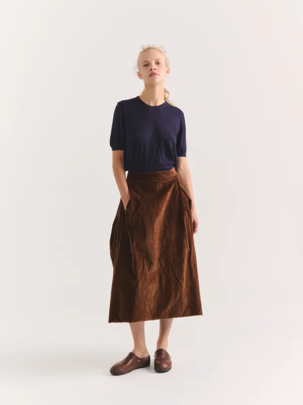 MOON SKIRT - H CORD - TAN made by Casey Casey