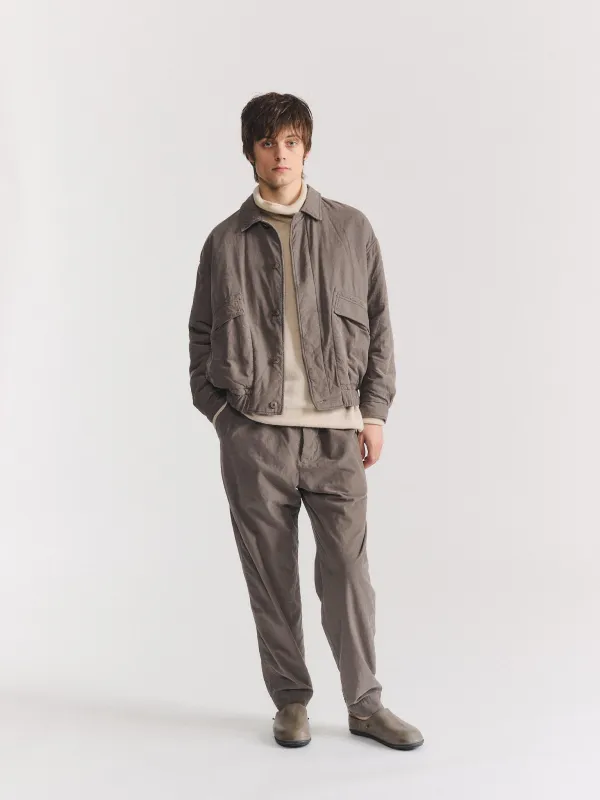 AUBER BLOUSON - PIN CORD - LIGHT KHAKI made by Casey Casey