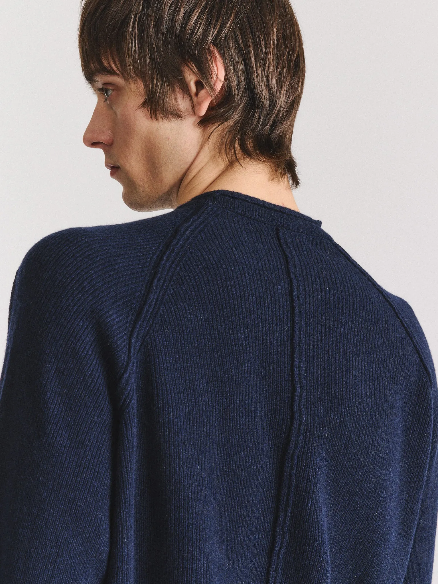 INSIDE OUT SEAM JUMPER - WOOCASH - NAVY sold by Casey Casey
