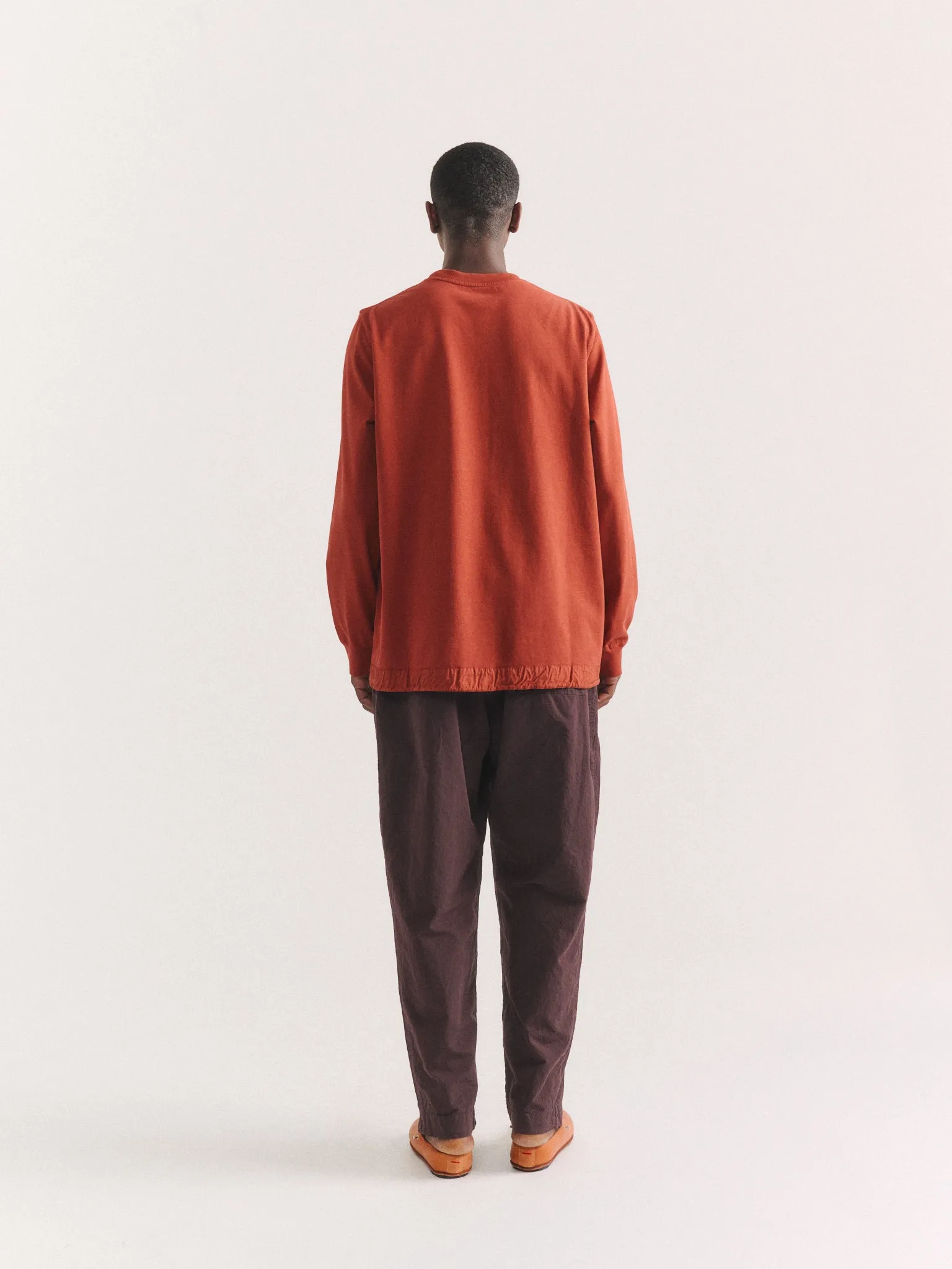 FELIX LONG SLEEVES T-SHIRT - HEAVY JERSEY - TERRACOTTA sold by Casey Casey product image thumbnail 5