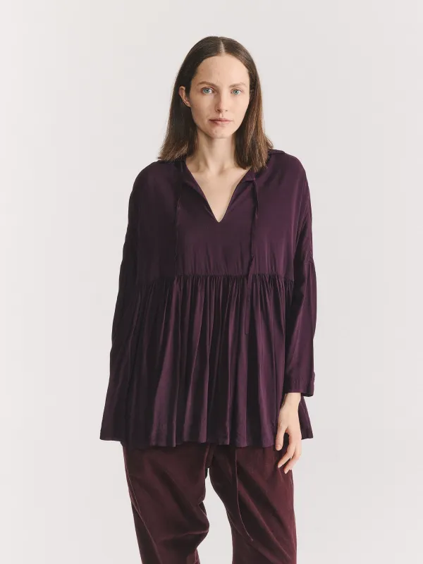 HALLES BB TOP - COSIE - BLACKBERRY made by Casey Casey