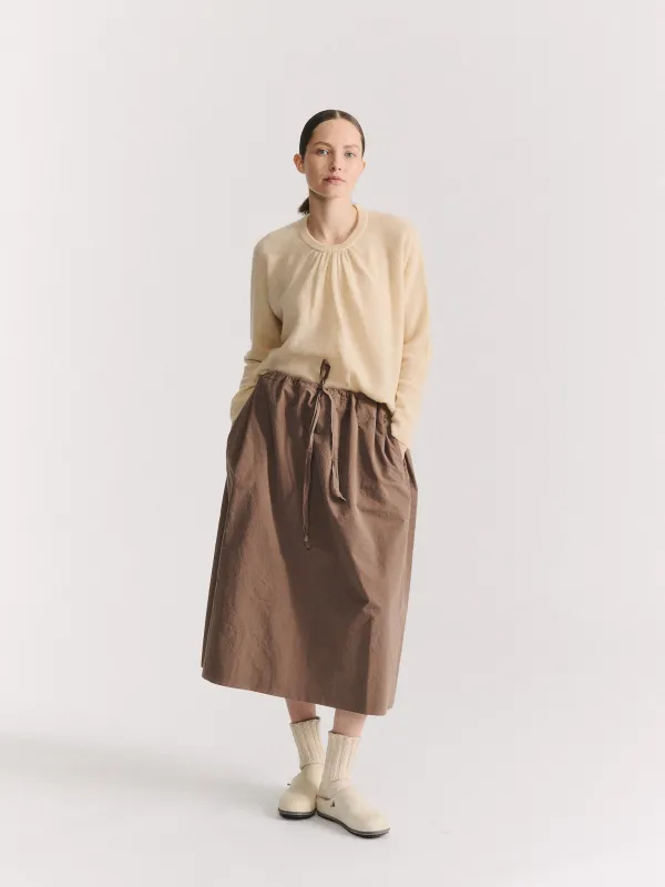 JENNIE SKIRT - PAPER COT - CLAY made by Casey Casey