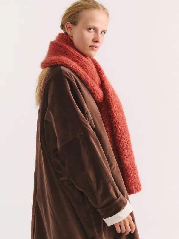 SCARF - MOHAIR - RUST made by Casey Casey
