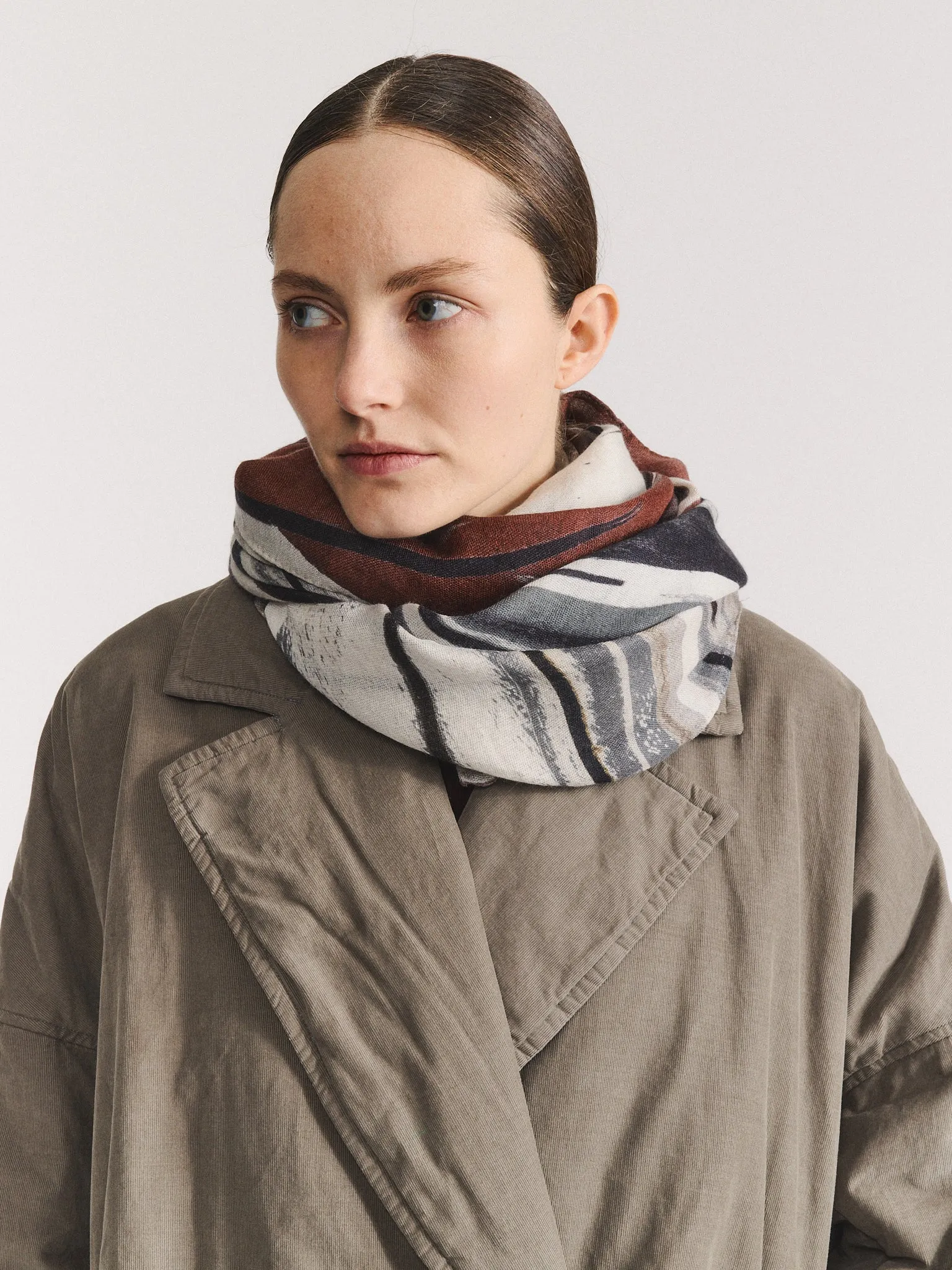 SQUARE SCARF - WOOLCASH - PRINT 1 sold by Casey Casey product image thumbnail 5