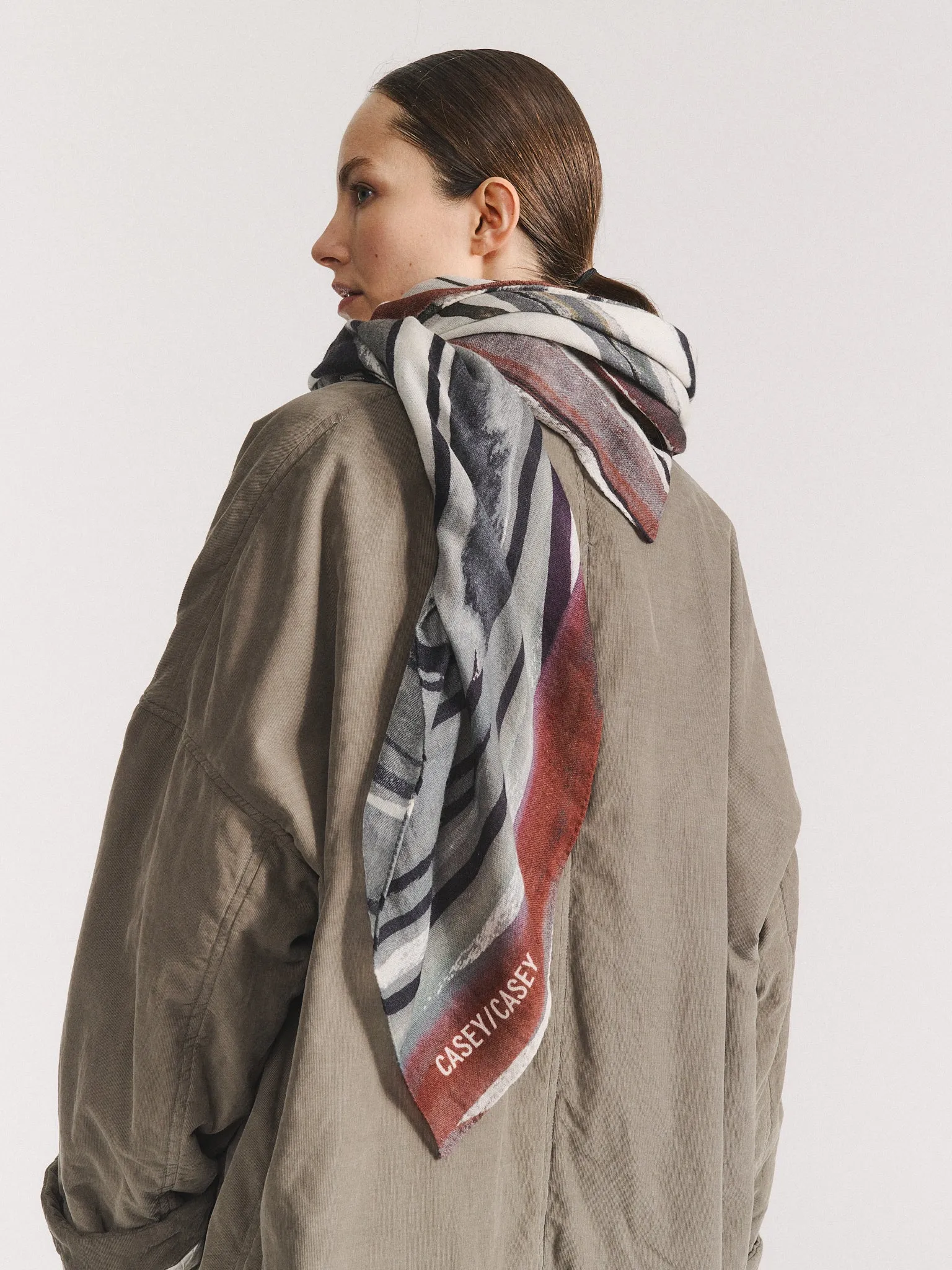 SQUARE SCARF - WOOLCASH - PRINT 1 sold by Casey Casey product image thumbnail 2