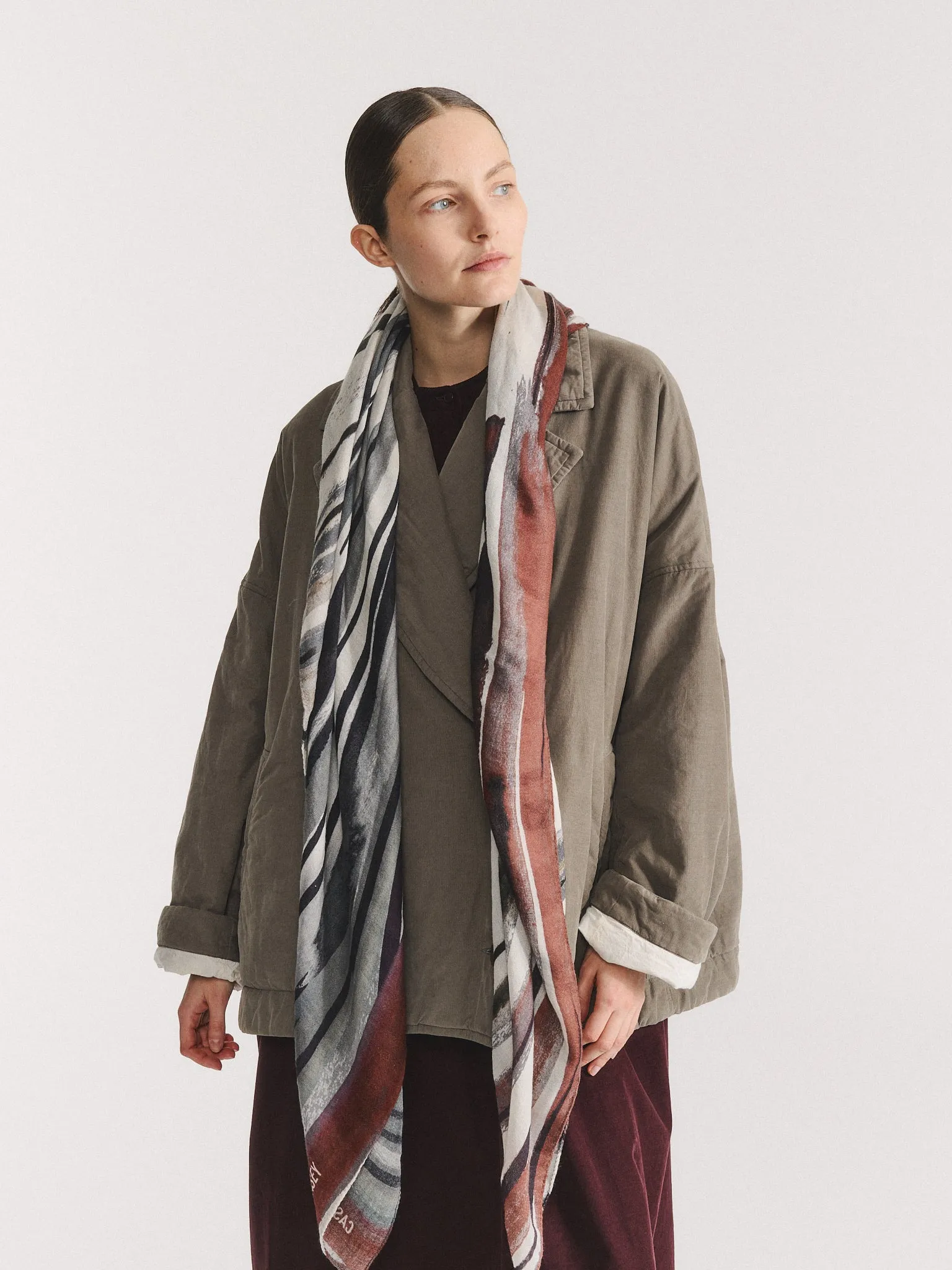 SQUARE SCARF - WOOLCASH - PRINT 1 sold by Casey Casey product image thumbnail 3