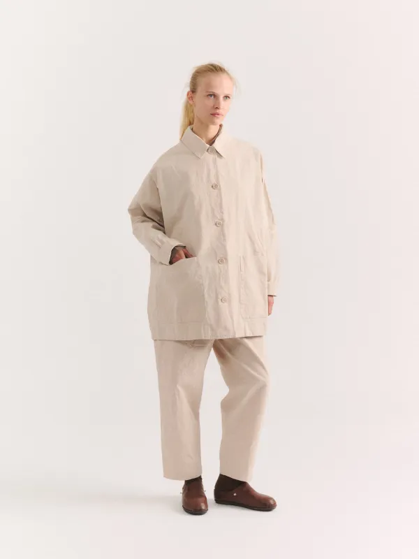 TATIANA JACKET - DOUBLE COT - FOAM made by Casey Casey