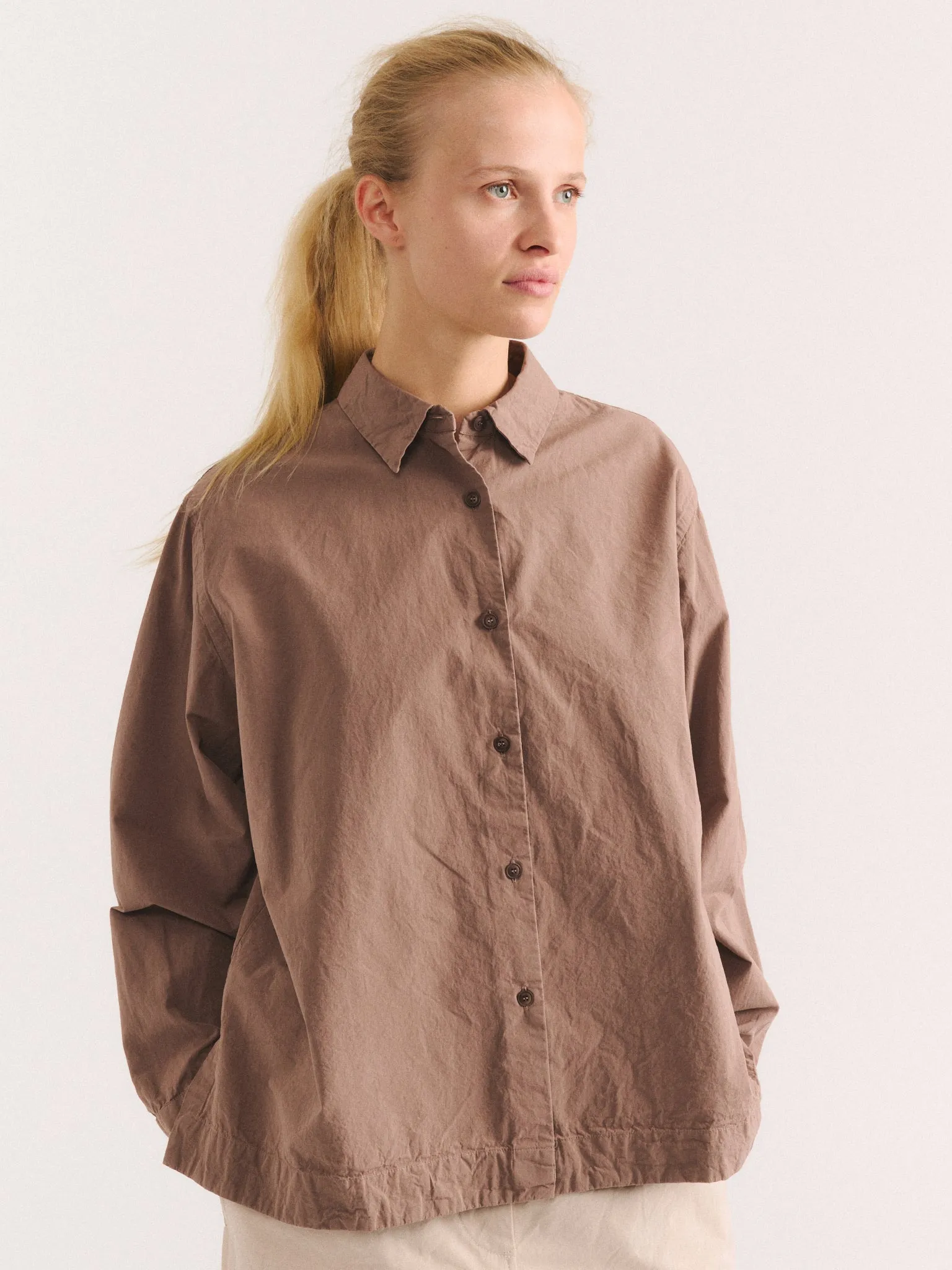 BIGGY SHIRT - PAPER COT - CLAY sold by Casey Casey