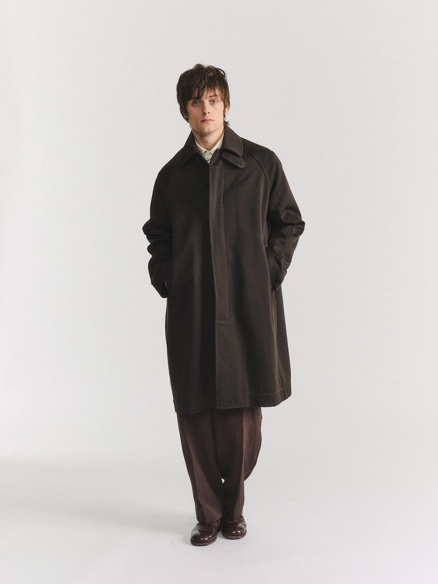 CARLYLE COAT - TWILL WOOL - BUNGA sold by Casey Casey