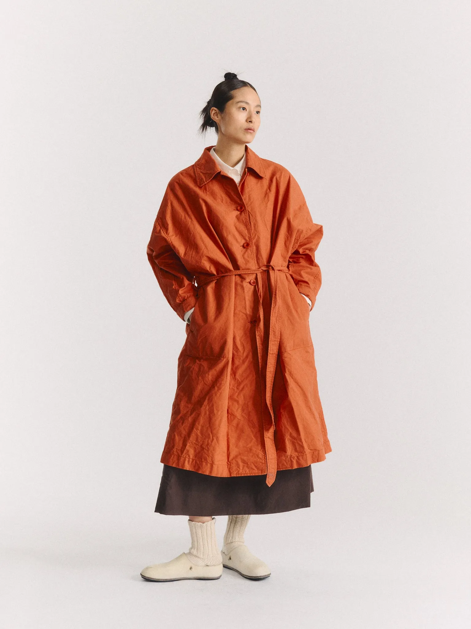 HOMIA COAT - H WAX - TERRACOTTA sold by Casey Casey