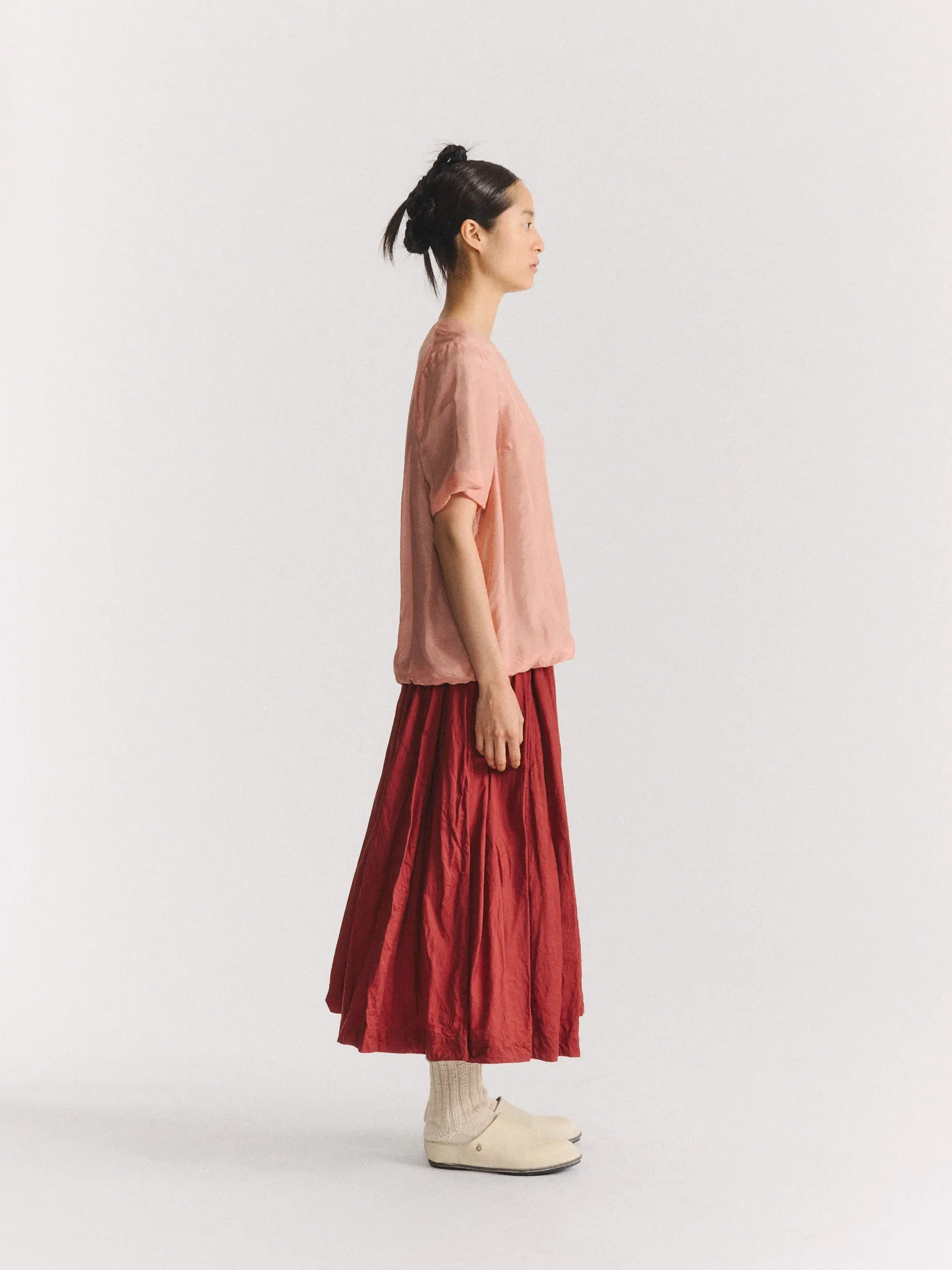 2 LAYERS TOP - L-SILK - OLD PINK sold by Casey Casey product image thumbnail 2