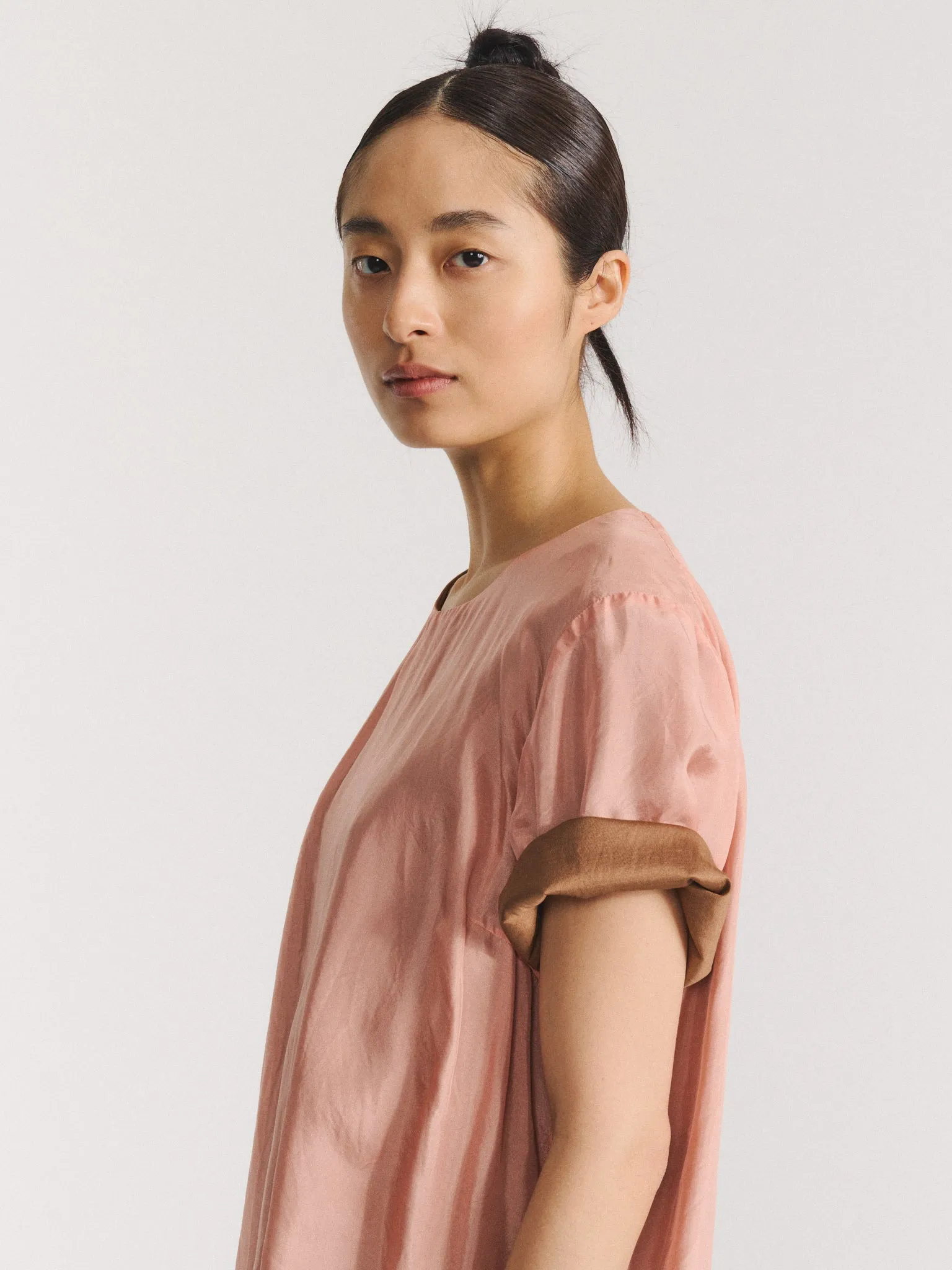 2 LAYERS TOP - L-SILK - OLD PINK sold by Casey Casey product image thumbnail 5