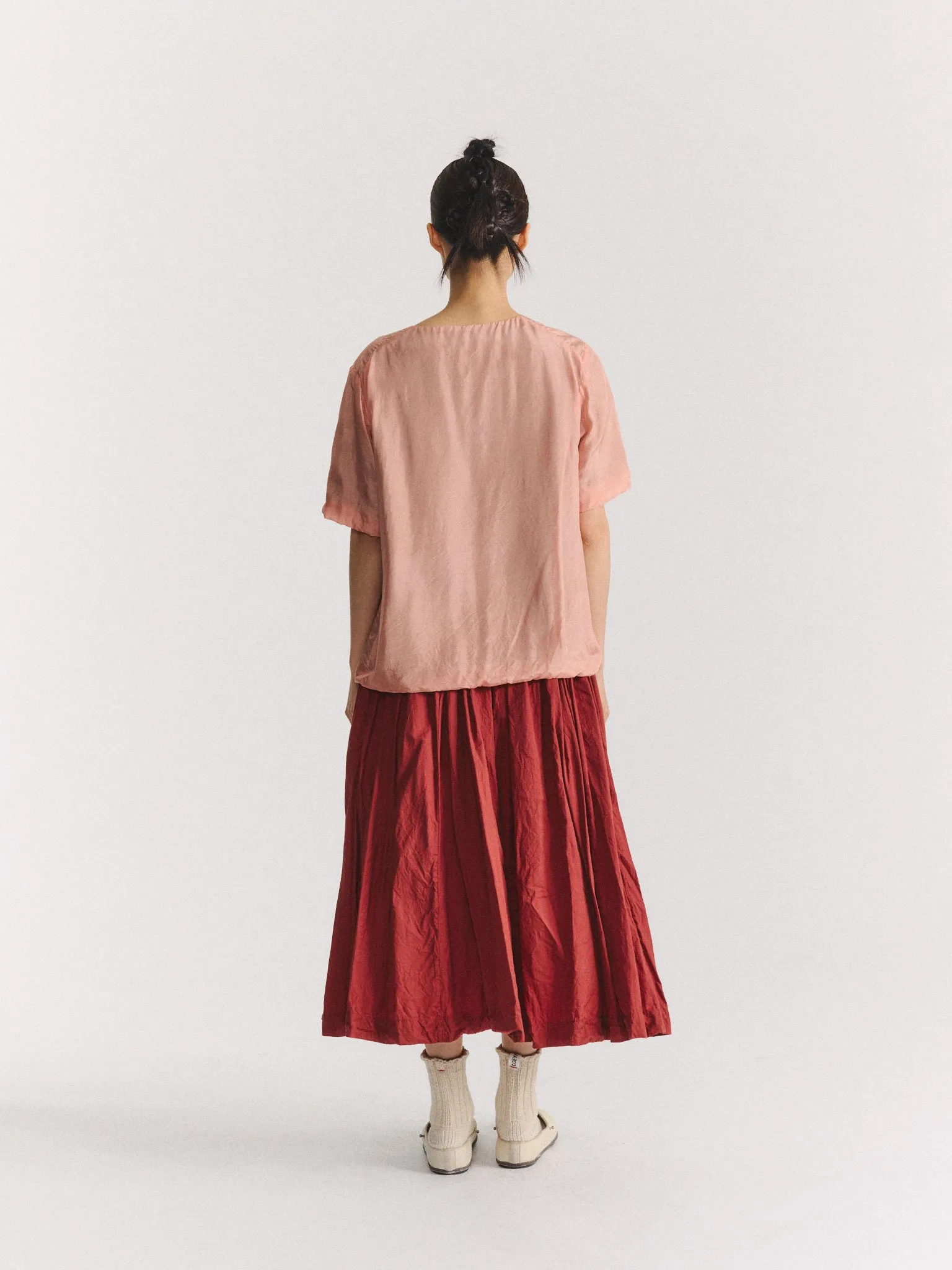 2 LAYERS TOP - L-SILK - OLD PINK sold by Casey Casey product image thumbnail 3