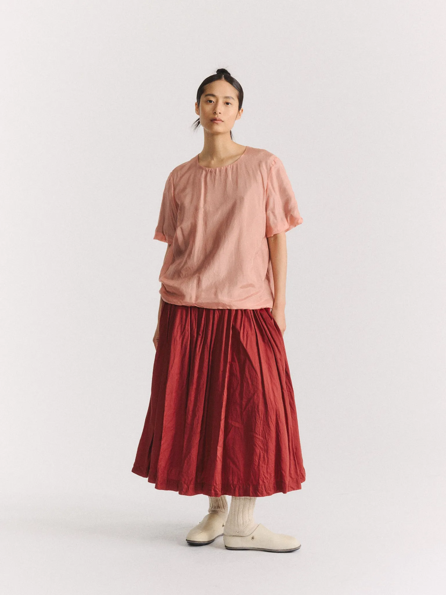 2 LAYERS TOP - L-SILK - OLD PINK sold by Casey Casey product image thumbnail 4