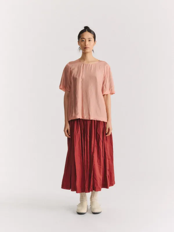 2 LAYERS TOP - L-SILK - OLD PINK made by Casey Casey