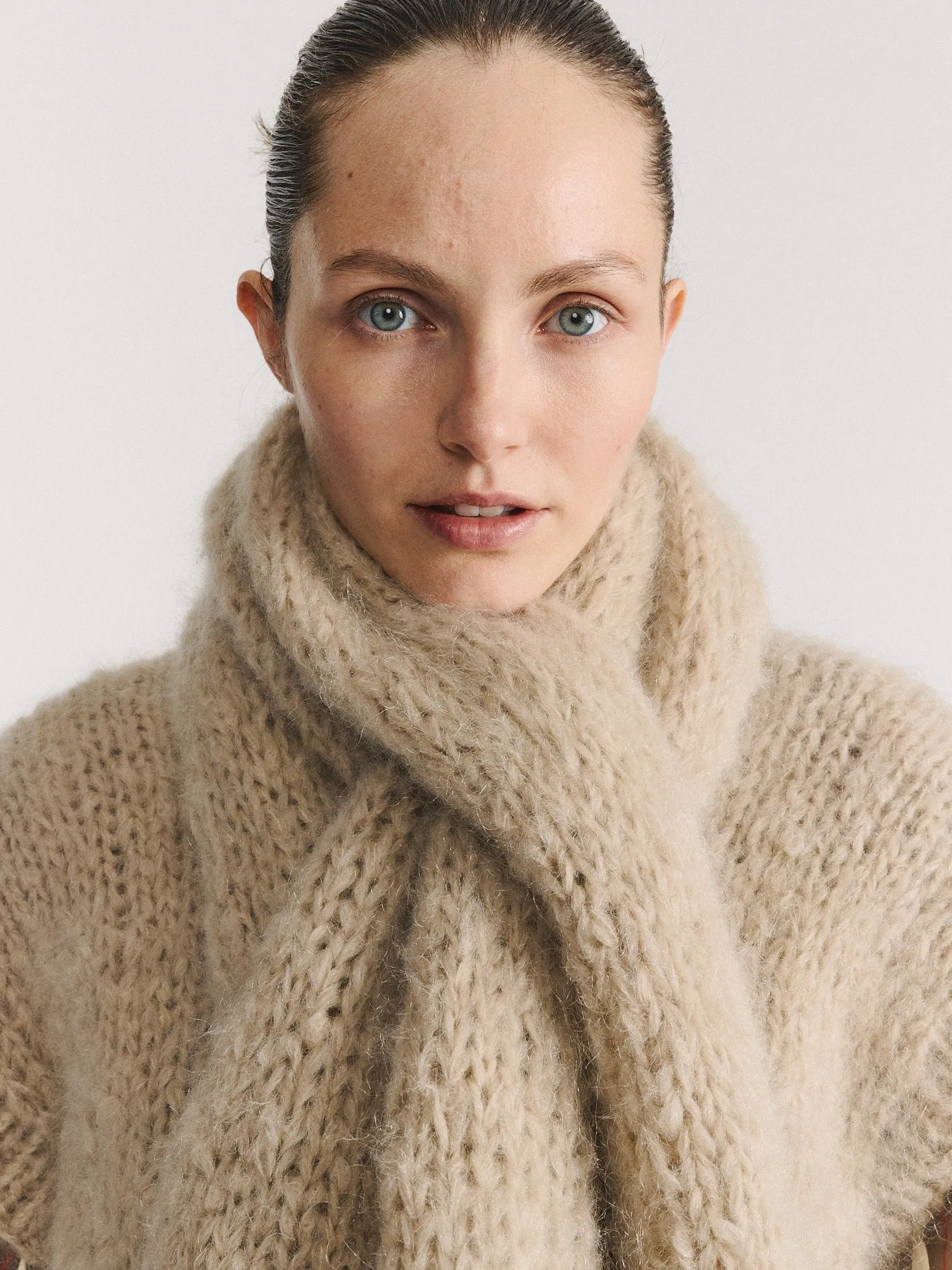SCARF - MOHAIR - ECRU sold by Casey Casey