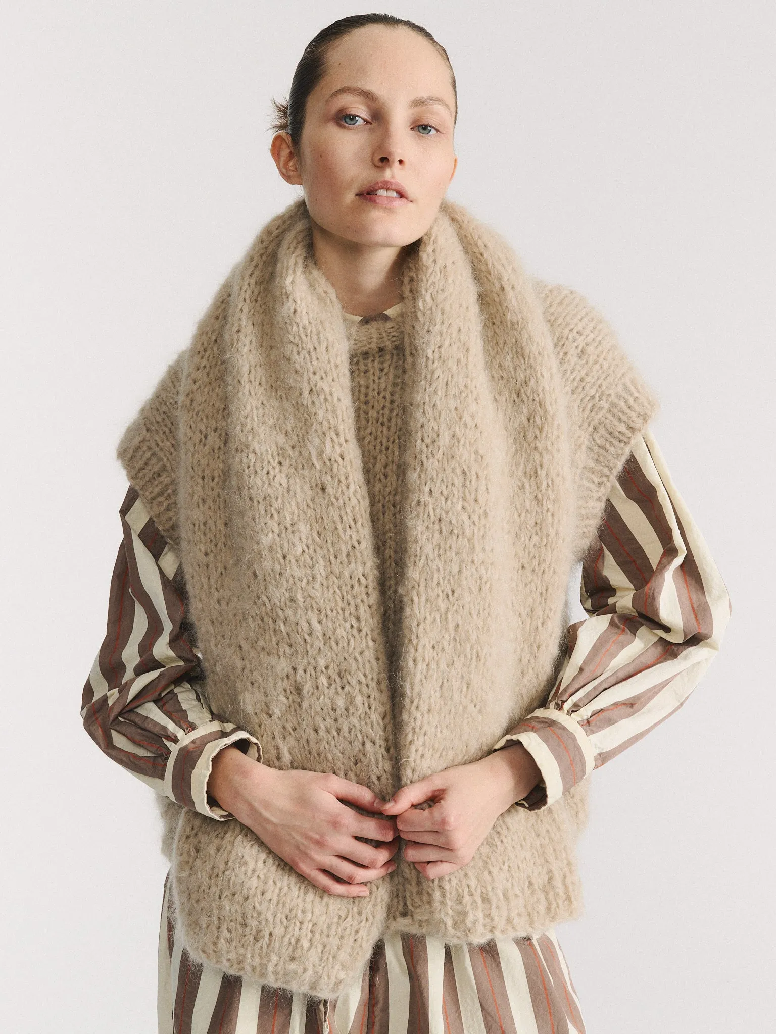 SCARF - MOHAIR - ECRU sold by Casey Casey product image thumbnail 4