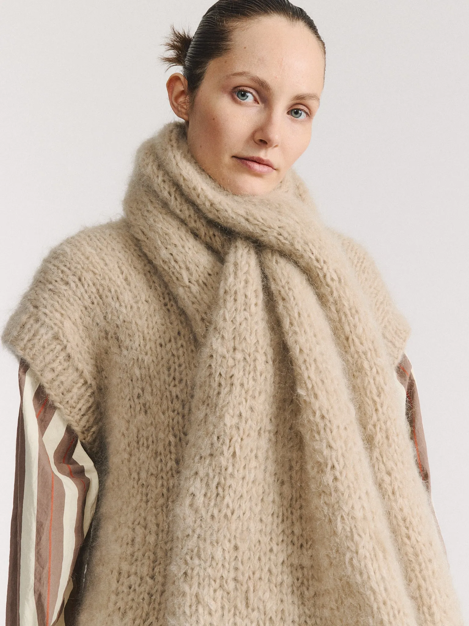 SCARF - MOHAIR - ECRU sold by Casey Casey product image thumbnail 3