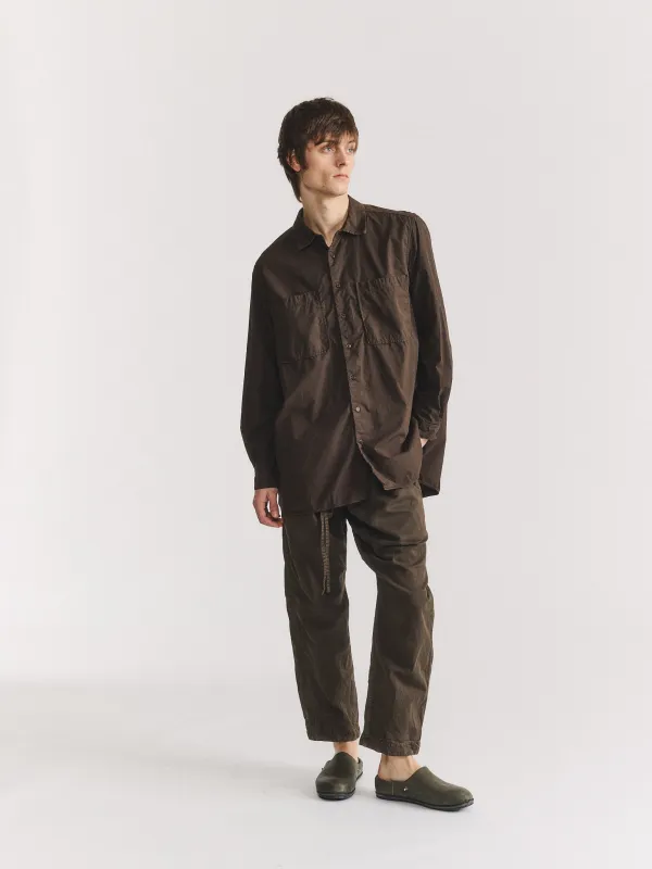 IKLA POCKET SHIRT - L COT - EARTH made by Casey Casey