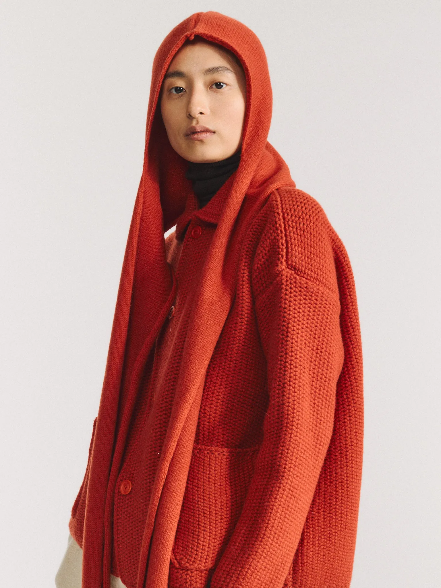 HOODED SCARF - WOOLY - TABASCO sold by Casey Casey product image thumbnail 4