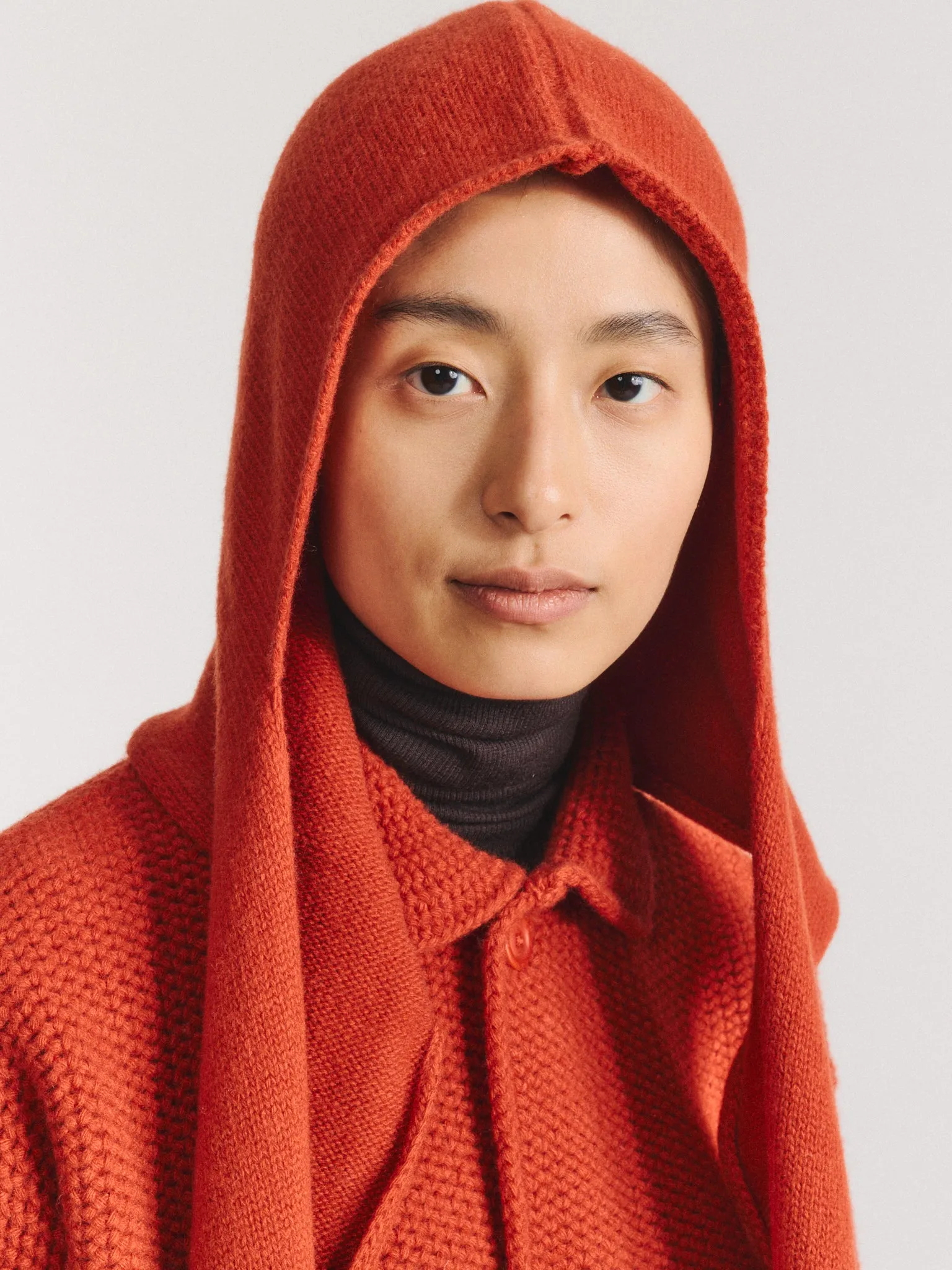HOODED SCARF - WOOLY - TABASCO sold by Casey Casey