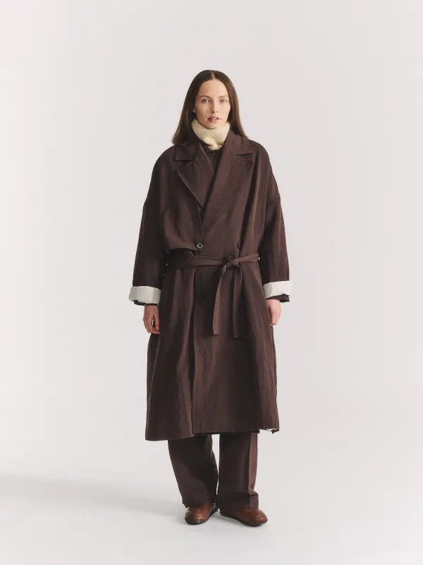 LUNA COAT - DRY WOOL - BUNGA made by Casey Casey