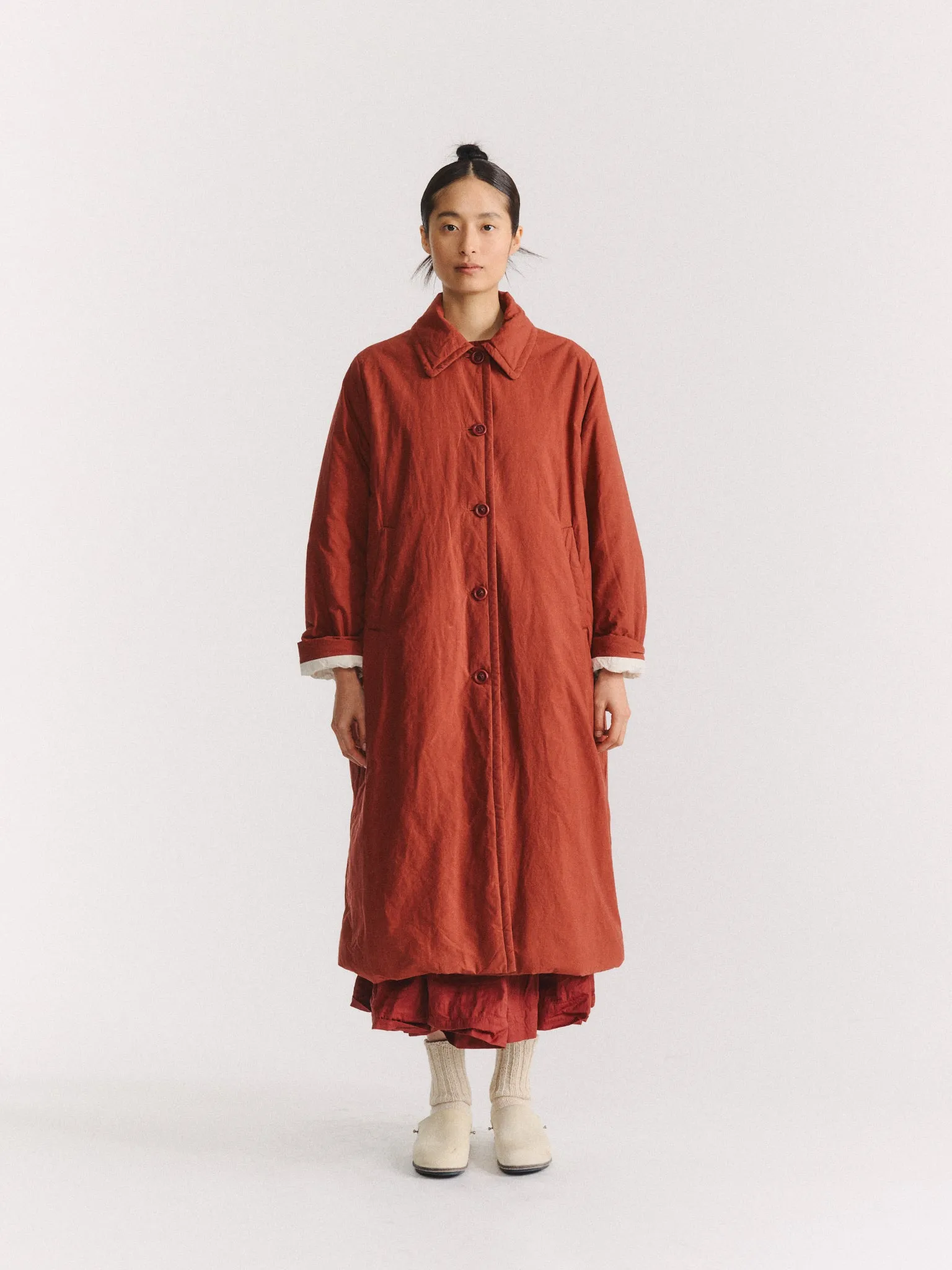SALLY COAT - L WAX - TERRACOTTA sold by Casey Casey product image thumbnail 3