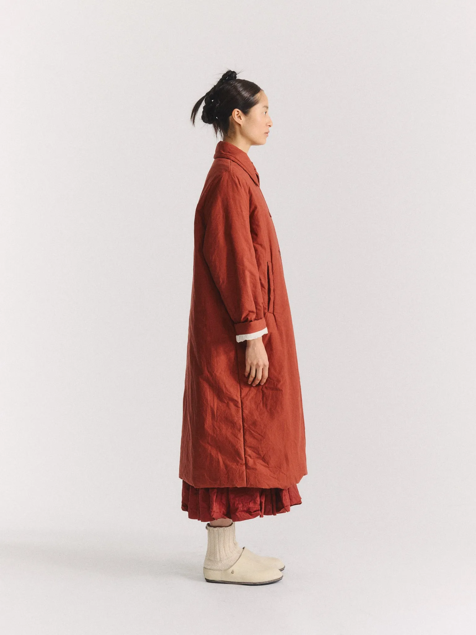 SALLY COAT - L WAX - TERRACOTTA sold by Casey Casey product image thumbnail 4