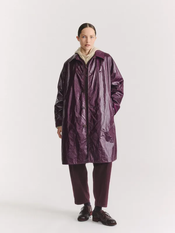 PECHE COAT - RAIN - BLACKBERRY made by Casey Casey